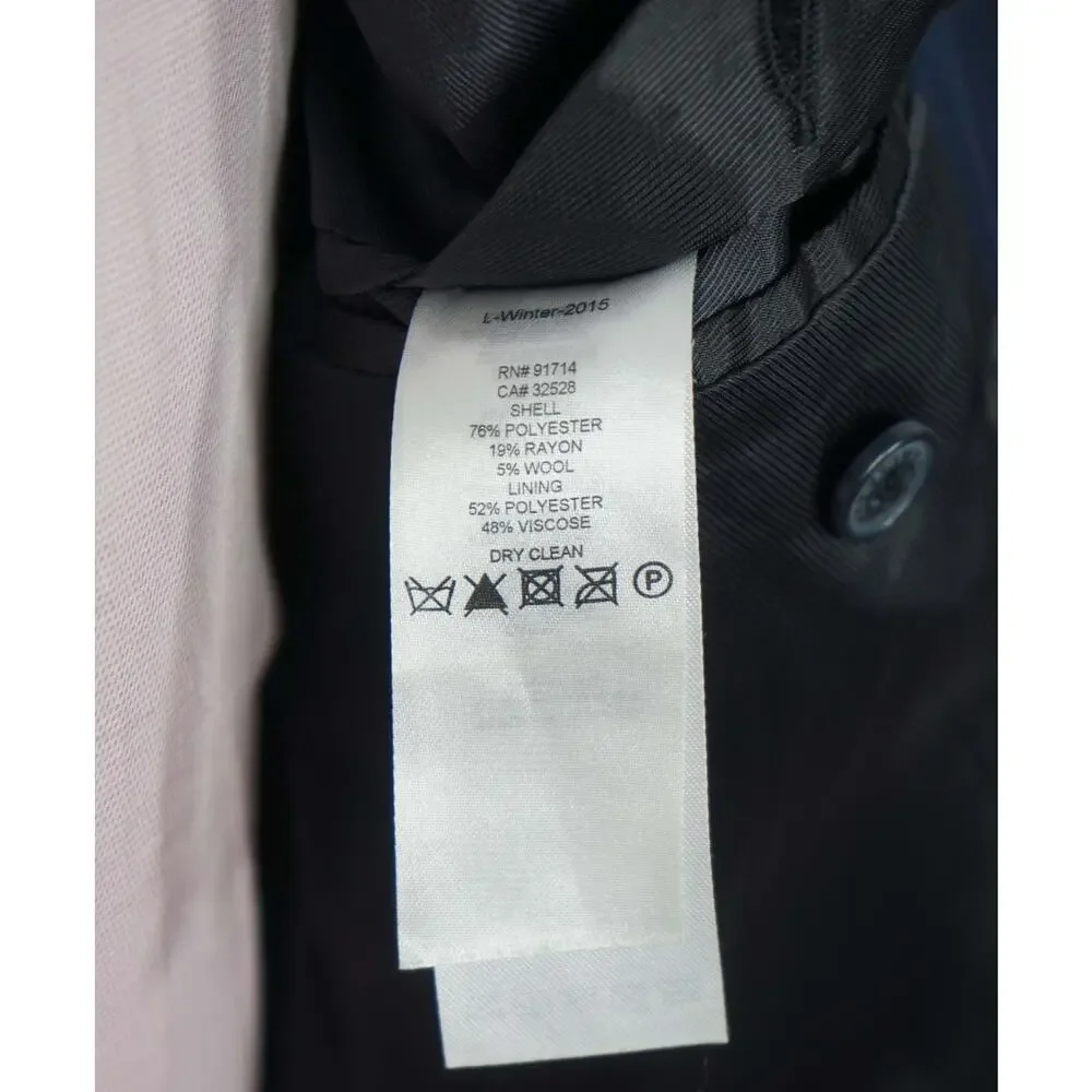 ARMANI EXCHANGE - Solid Navy Blue Blazer - 40S